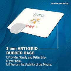 TURTLEWINGS | Mousepad |Aesthetic Strawberry Mousepad – 22x18 cm, 3mm Thick | Abstract Design Non-Slip Rubber Base | Office, Study & Gaming Use | Premium Smooth Surface 2 (Design 08)