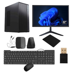GLOBAL TOUCH Desktop Set i5 3rd Gen 8GB RAM 256GB SSD 22 Inch Monitor