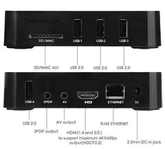 MANYCAST® Mini PC with DDR3 2 GB RAM 16 GB ROM, Android 10.0, RK3318 Quad-Core 64bit Cortex-A53, WiFi 2.4 Ghz,