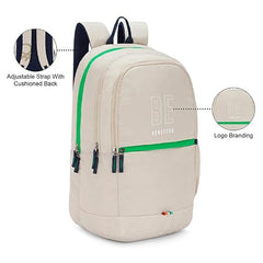 UNITED COLORS OF BENETTON Ming Polyester 25L Non 4 Compartment Laptop Backpack For Unisex - Beige