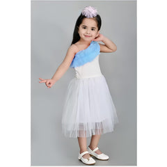 MOMISY Baby Photoshoot clothes, Skirt & Headband for Kids Parties Anniversaries costume (White1)