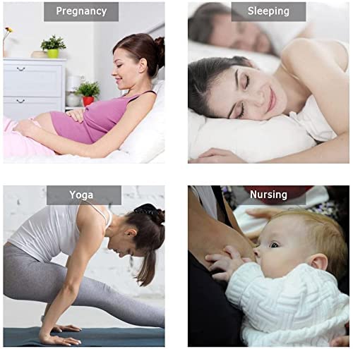 MOMISY Women's Top Open Maternity Nursing Bra Wire Free Lace Cotton Closure Breastfeeding Pregnancy Bra (Grey, 36B)