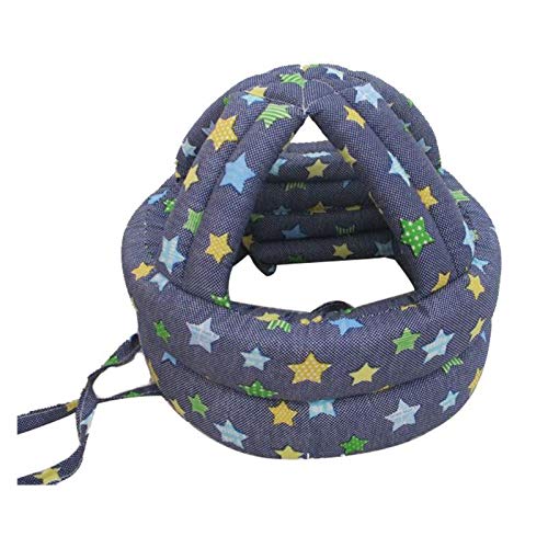 SYGA 1 Piece Infant, Toddler & Baby Child Helmet Head Protector Cushion Bonnet_Blue Star