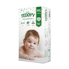 TEDDYY Easy Baby M Size Diaper Tape Style |126 Count (Medium) | 6-11 kgs (Pack of 2) | Quick Absorbency | Extra Super Soft | Anti - Bacterial | Wetness Indicator with Adjustable Grip Tapes