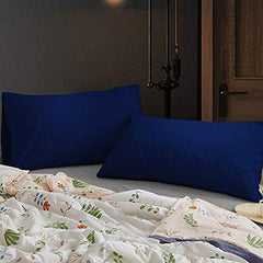safhome Soft Pillow Covers 20 x 32 Inches - 100% Egyptian Cotton 400 Thread Count Set of 2 Pillow Cover Set Envelope Closure Hotel Quality Pillowcase - Aqua Blue