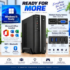 Cyntexia Core i7 Desktop PC | Core i7-4770 4th Gen | 8GB RAM | 256GB SSD | WiFi, HDMI, Bluetooth, VGA | 2 Yr Warranty | Windows 11 Pro | Office 2021 | Tower Computer for Home and Business