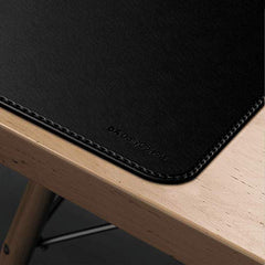 DailyObjects Large Premium Vegan Leather Desk Mat|Anti-Skid|Anti-Slip|85*45cm|Reversible Desk spread Turf Desk/Laptop Mat for Work from Home/Office/Gaming- Extended mouse pad and keyboard desk pad-Tan
