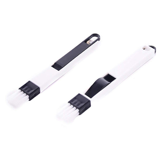 SYGA 2 Pieces Multipurpose Window Groove Cleaning Brush Keyboard Nook and Cranny Dust Small Shovel/Window Track Cleaning Brushes`