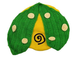 MOMISY Newborn Photography Props Baby Girl Boy Photo Props for Infant Hand Crocheted Beetle Outfit and Hat-Green