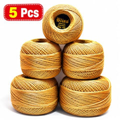 Dhruv Crafts Crochet Cotton Thread Yarn for Cross Stitch, Knitting, Embroidery & Craft Projects, Mercer Crochet Thread Ball, Shade B25 Red, 20 Gram, 0.5 MM Thickness, Sewing & DIY Supplies
