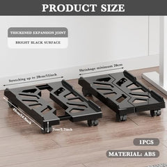 ZORBES Mobile CPU Stand Under Desk, Adjustable PC Holder with Wheels