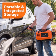 [Upgraded] IBELL WIND45 High Pressure Car Washer Machine, 1900W Motor, 130 Bar Car Washer High Pressure Gun, 7.2 L/Min Flow, 5M Hose, Portable Pressure Washer for Car, Bike, Home & Outdoor Cleaning