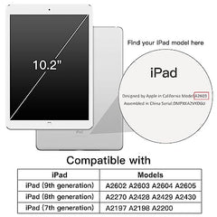 JETech 360° Rotating Case for iPad 9th/8th/7th Gen 10.2", Black