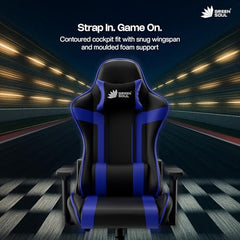 Green Soul Raptor 2.0 Racing Edition Ergonomic Gaming Chair with Premium PU Leather, Adjustable Neck & Lumbar Pillow, 3D Adjustable Armrests & Heavy Duty Nylon Base (Black & Red)
