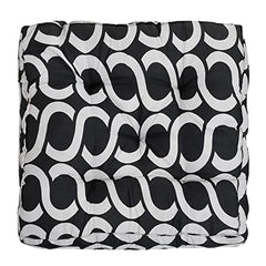 Kuber Industries Microfibre Quilted Chair Cushion/Pad | Chair Back Rest Pillow | Size 45 X 47 X 7 CM | Pack of 1 | Blue