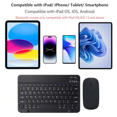 Acolarid 2.4 GHz Wireless Keyboard and Mouse Combo, Black Full-Sized USB Cordless, Silent, Numeric Keypad & Compact Optical Mouse, Wireless Receiver