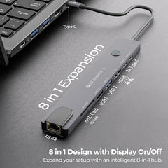 ZEBRONICS 180HB USB HUB, 3 Ports, USB 3.0, Transfer Speeds Upto 5 Gbps, Lightweight Design, Multi OS Compatible, Plug and Play