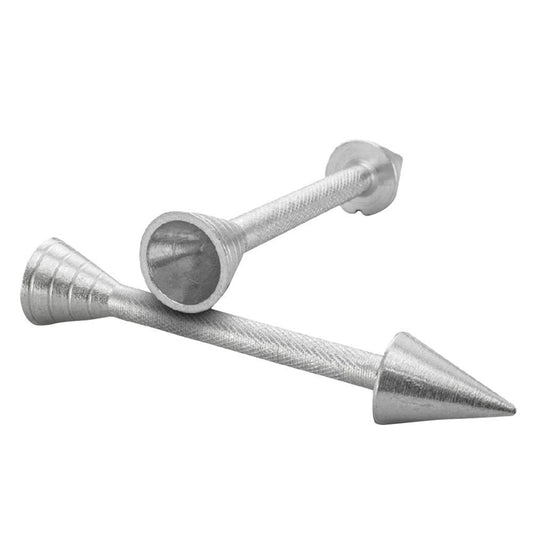 SYGA 2 Pcs Baking Pastry Cone Holder Icing Cream Rose Flower Sticks Flower Nail Cake Decorating for Icing Flowers Making (Aluminium Alloy)