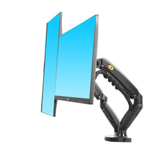 TECVITY - F160 17" to 30" Gas-Strut Dual Monitor Desk Mount Arm 17" - 30" up to 9 Kg per Arm