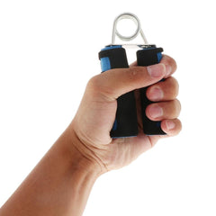 MOMISY Foam Hand Grip Strengthener/Training/Hand Exercise/Hand Gripper/Forearm Exerciser for Finger Exercise/Gym Workout Equipment to Use in Home and Gym for Men/Women (Blue)