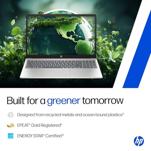 HP Laptop 15, Intel Core i5-1335U-13th Gen, (16GB DDR4,512GB SSD) Anti-Glare, Micro-Edge, FHD, 15.6''/39.6cm, Win11, M365 Basic(1yr)* Office24, Silver, 1.59kg, Iris Xe, FHD Camera w/Shutter