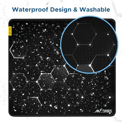 Ant Esports Wolf Mouse Pad 260X210X3mm Anti-fray Stitching, Gaming Mouse Pad Waterproof Surface & Non-Slip Rubber Base Stitched Edges Gaming Mouse Mat for Laptop,Compatible with Laser and Optical Mice
