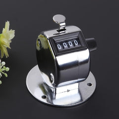 SYGA Hand Tally Counter, Digit Number Lap Counter Manual Mechanical Clicker with Finger Ring - Silver