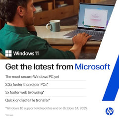 HP 15 Smartchoice, AMD Ryzen 3 7320U (8GB LPDDR5, 512GB SSD) FHD, Anti-Glare, Micro-Edge, 15.6''/39.6cm, Win11, M365 Basic(1yr)* Office24, Silver, 1.59kg, fc0500AU, FHD Camera w/Privacy Shutter Laptop