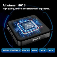 X9 Turbo Android Mini PC with 4K UHD, 4GB RAM, 64GB Storage, WiFi 6 & Bluetooth 5.0, Android 12