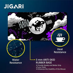 JIGARI Extended Anime Large Mouse Pad (11 x 23 Inch) | Gaming Mousepad for Laptop, Desktop & Keyboard | Smooth Surface | Anti-Slip Rubber Base (Zoro - Sword Master - One Piece (P08))