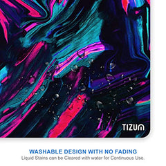 Tizum Mouse Pad with Anti-Slip Rubber Base & Ultra-Smooth Surface | Washable, Spill-Resistant Print Design, Computer Mouse Mat for Laptop, Desktop & Office (Multicolor)