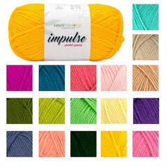 WOAFASHIONS - World of Arts Impulse Hand Knitting & Crochet Yarn, Premium Acrylic, 4 : Medium (Anchor Grey) (100gms / 3.5oz / 200mtr / 218yds)