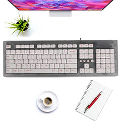 Arctic Fox Crystal Wired Keyboard (Grey)