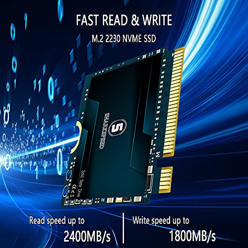 SSHARKSPEED M.2 2230 SSD 256GB NVMe PCIe Gen3.0X4 Internal Solid State Drive, Compatible With Steam Deck, Microsoft Surface Pro 7/8+/X, Laptop 3/4/Go, Ultrabook