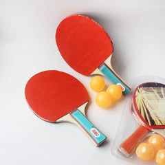 SYGA 2 Bats and 3 Ping Balls Table Tennis Set Short Handle Table Tennis Paddle Racket Kit for Children Gifts, Sports