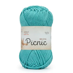 Ganga Acrowools Picnic is 100% Cotton and Crochet Yarn. Pack of 3 Balls - 50Gm Each Shade No - PIC015, Sterling Red