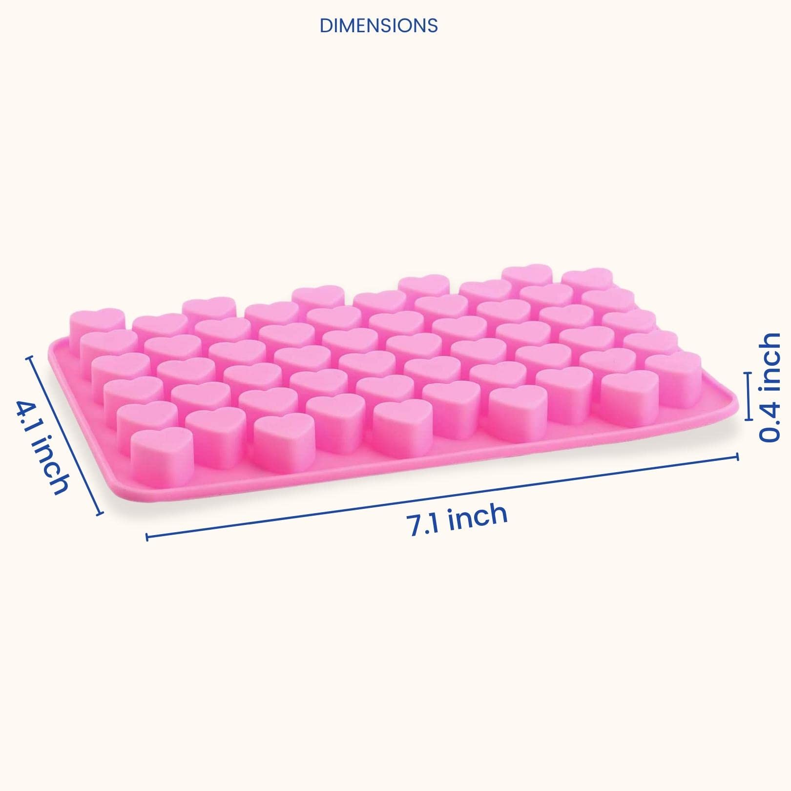 SYGA Xcellent Global Mini Pink Heart Shape Silicone Ice Cube/Chocolate Mold