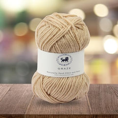 Nestnhaven Acrowools Graze Hand Knitting and Crochet Yarn. Pack of 1 Ball - 100gms. Shade no - NNHG001 (Berry Purple)