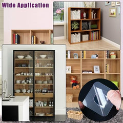 AMIQUS 10 Pcs Hevy Duty Self Adhesive Hook for Hanging Kitchen Item and Other Stainless Steel, Gold Waterproof, Strong Towels, Keys, Utensils,Robes Double-Sided Transparent (Double Claw V Shape)