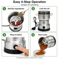 Mini Mixer Grinder for Coffee Beans, Masala & Dry Grinding, Small Size