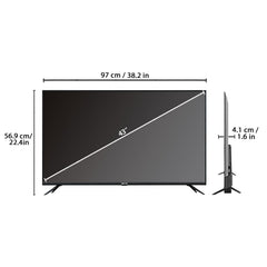 IBELL 109 cm (43 Inches) Smart Full HD LED TV, Android 9.0, Wide Screen (Black)