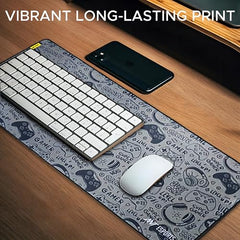 Ant Esports Wolf Mouse Pad 260X210X3mm Anti-fray Stitching, Gaming Mouse Pad Waterproof Surface & Non-Slip Rubber Base Stitched Edges Gaming Mouse Mat for Laptop,Compatible with Laser and Optical Mice