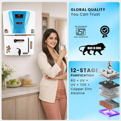 Proven Jupiter RO Water Purifier for Home, 12L | RO+UF+UV with Copper, Zinc & Alkaline, TDS Adjuster, ISI Certified, Borewell & Hard Water.