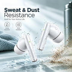 Kratos TW02 Ear Buds Wireless with 60H Playtime, Noise Isolation & Clear Calls, Bluetooth Earbuds with Voice Assistant, Ear Buds with Bluetooth V 5.3 & with Type C Fast Charging, IPX5 TWS Earphones