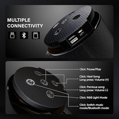 MAKPOWER BEAT Box 10W Bluetooth Speaker - Wireless, Portable, Premium Bass, 4 Hours Playtime, Built-in Mic, TF/USB Support - Perfect for Outdoor, Home, Travel & Parties (Green)