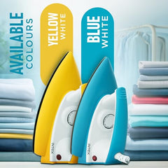 Intex Glidex Ease Dry Iron 1000W | Non-Stick Soleplate | Adjustable Temperature Control | Shock Proof Lightweight Dry Iron | Thermal Protection | Fast & Smooth Ironing for Home Use | 2 Year Warranty