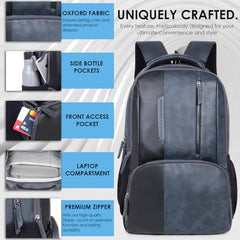HOT SHOT BAGS VINTAGE SERIES 1396 32L FAUX LEATHER WATER RESISTANT Trolly sleeve LAPTOP BACKPACK|MEN & WOMEN | OFFICE BACKPACK | COLLEGE BACKPACK
