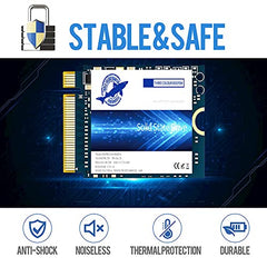 Dogfish 256GB SSD for MacBook Air A1369 A1370, Solid State Drive Capacity Upgrade for 2010 2011 MacBook Air A1370(EMC 2393/2471), A1369(EMC 2392/2469) (OS Pre-Installed)