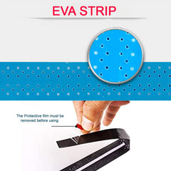 SYGA Pack of 2 Badminton Tennis Racket Grip Self Adhesive Grip Handle Tape Racquet Grip Soft Replacement Non-Slip Anti Sweat Overgrip - YAVCK Black