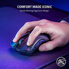 Razer Deathadder Essential - True 6400 DPI Optical Sensor, Wired Ergonomic Form Factor, High Durability, 5 Hyper Response Buttons, 10 Million Clicks RZ01-03850100-R3M1 - Black